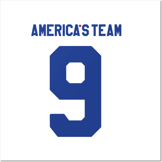 America's Team - Number 9 - Ring of Honor Wall Art by krewyork